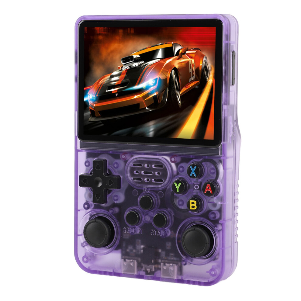 R36s 64Gb Handheld Game Console 3.5" Ips Transparent Purple 8301326138753
