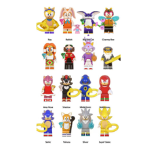 (16pcs-B) 24pcs Sonic The Hedgehog Minifigure Kid Toy Gift
