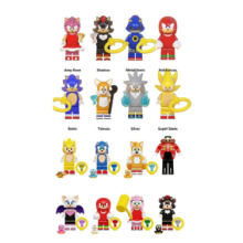 (16pcs-C) 24pcs Sonic The Hedgehog Minifigure Kid Toy Gift