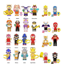 (24pcs-A) 24pcs Sonic The Hedgehog Minifigure Kid Toy Gift