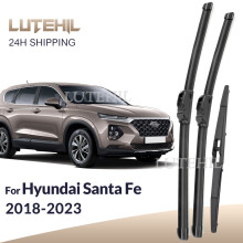 For Hyundai Santa Fe TM 2018-2023 2019 2020 2021 Wiper Front&Rear Wiper Blades Windshield Windscreen Window Brushes 26" 16" 12"