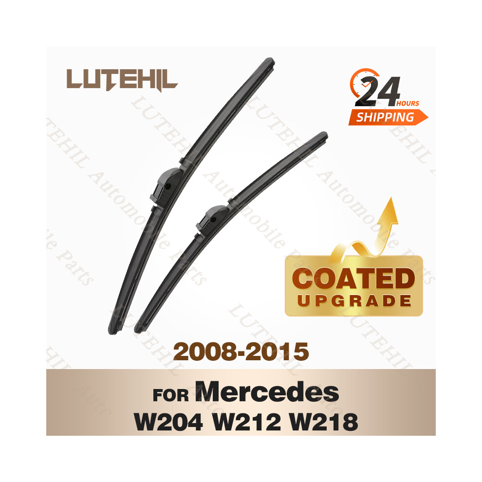 Lutehil's Silicone Front Wiper Set For Mercedes Benz W204 W212 W218 Coated Windshield Wiper Blade 24" 24" 6935158881505