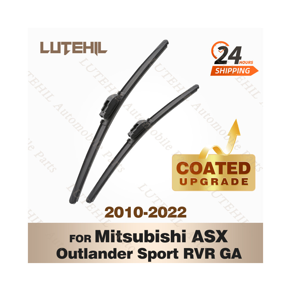 Lutehil's Silicone Front Wiper Set For Mitsubishi Asx Outlander Sport Rvr Ga 2010 - 2022 Coated Windshield Wiper Blade 24" 21" 6935158882045