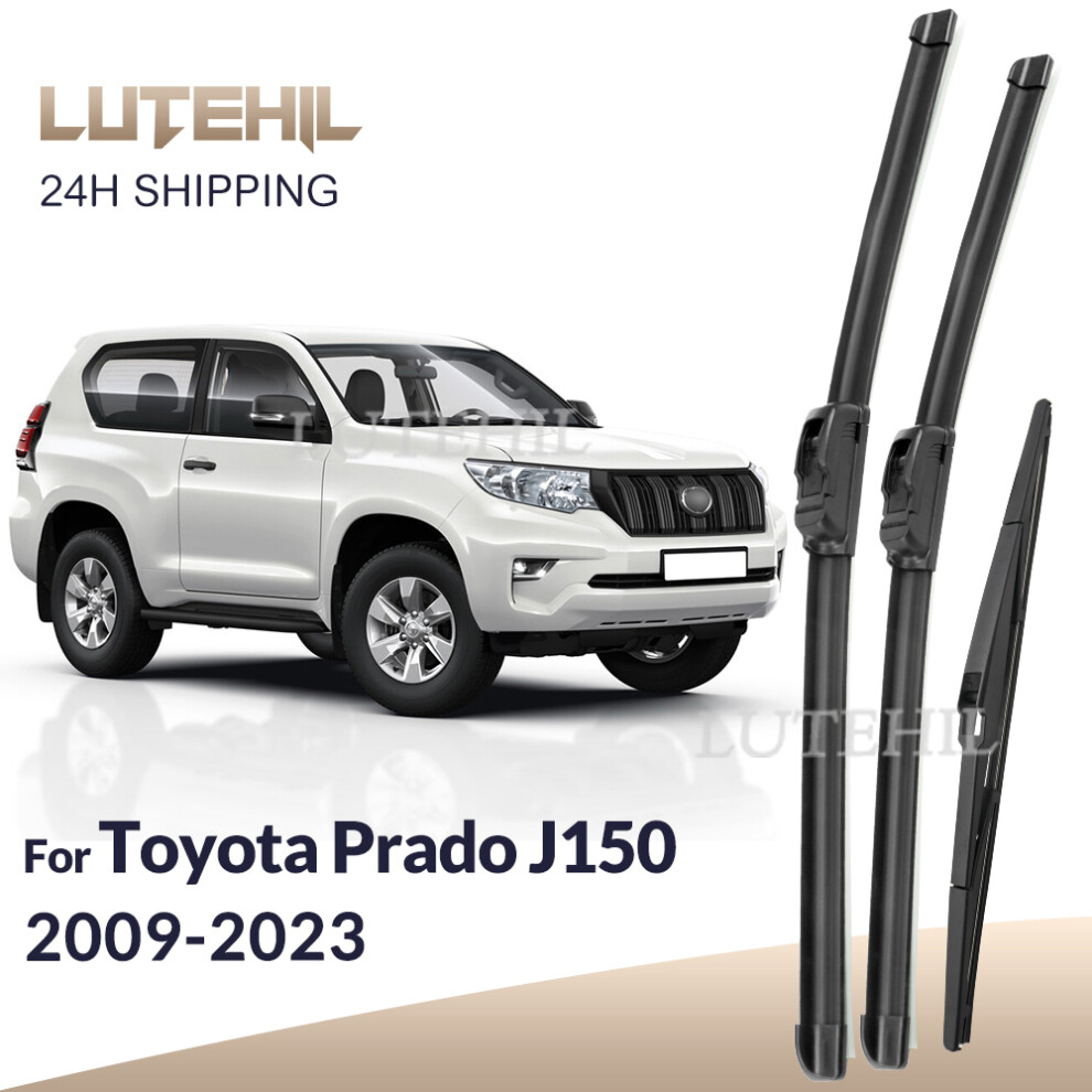 For Toyota Prado J150 2009-2023 2010 2011 2012 Wiper Front & Rear Wiper Blades Windshield Windscreen Window Brushes 26" 20" 12" 6935158882069