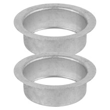 Water Fitting Rain Gutter Outlet Silver 3.7X3.7X1.2in Direct Rainwater 2Pcs