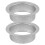 Water Fitting Rain Gutter Outlet Silver 3.7X3.7X1.2in Direct Rainwater 2Pcs 1