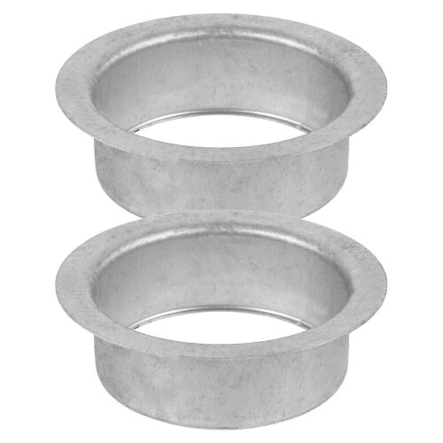 Water Fitting Rain Gutter Outlet Silver 3.7X3.7X1.2in Direct Rainwater 2Pcs
