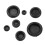 170Pcs 7 Sizes Rubber Grommet Assortment Kit, Firewall Hole Plug Set Electrical Wire Gasket Solid Ho 1