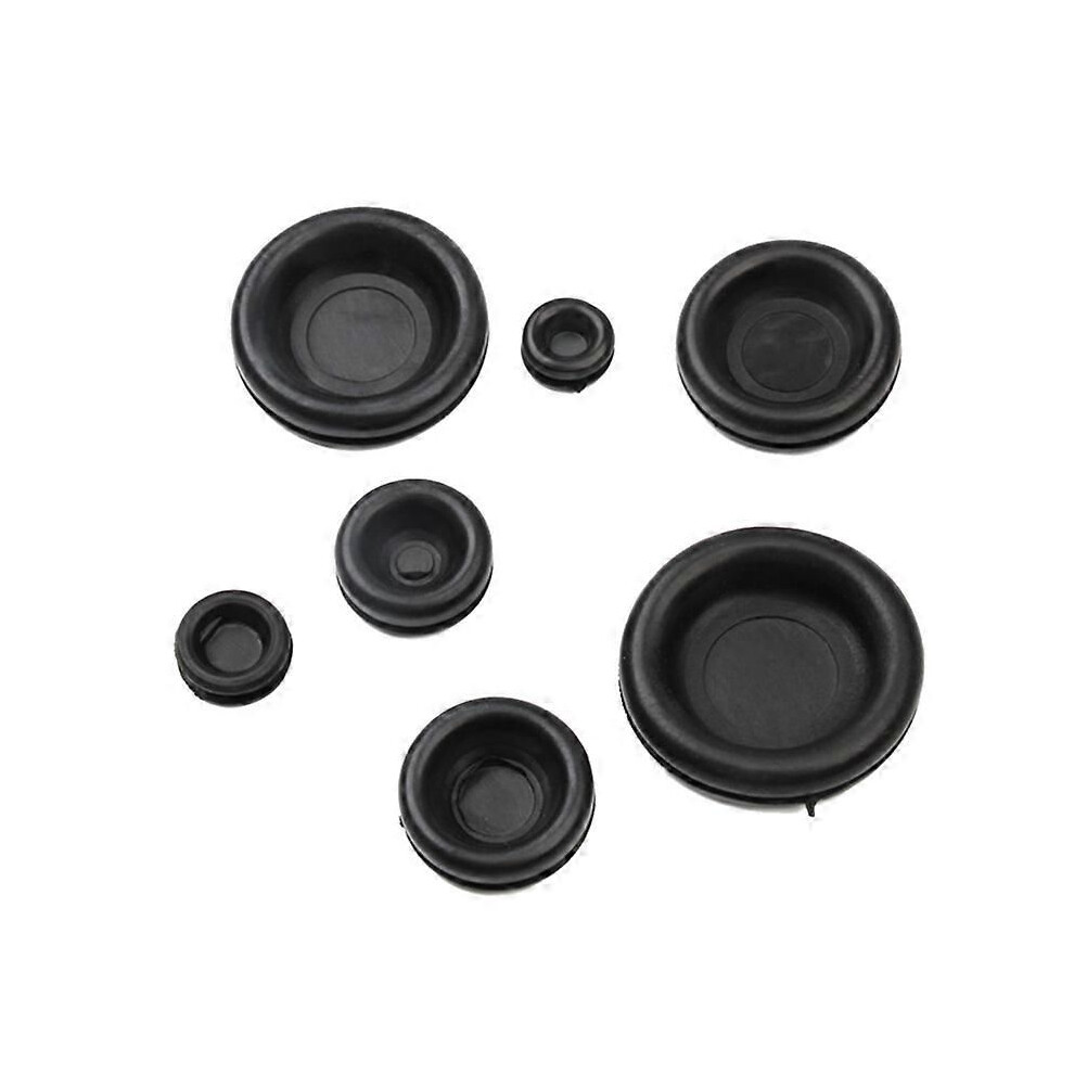 170Pcs 7 Sizes Rubber Grommet Assortment Kit, Firewall Hole Plug Set Electrical Wire Gasket Solid Ho 9152359358675