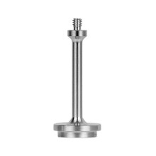Soporte para tanque de gas de linterna, adaptador de 1/4 para tanque de gas de camping, portátil, plateado