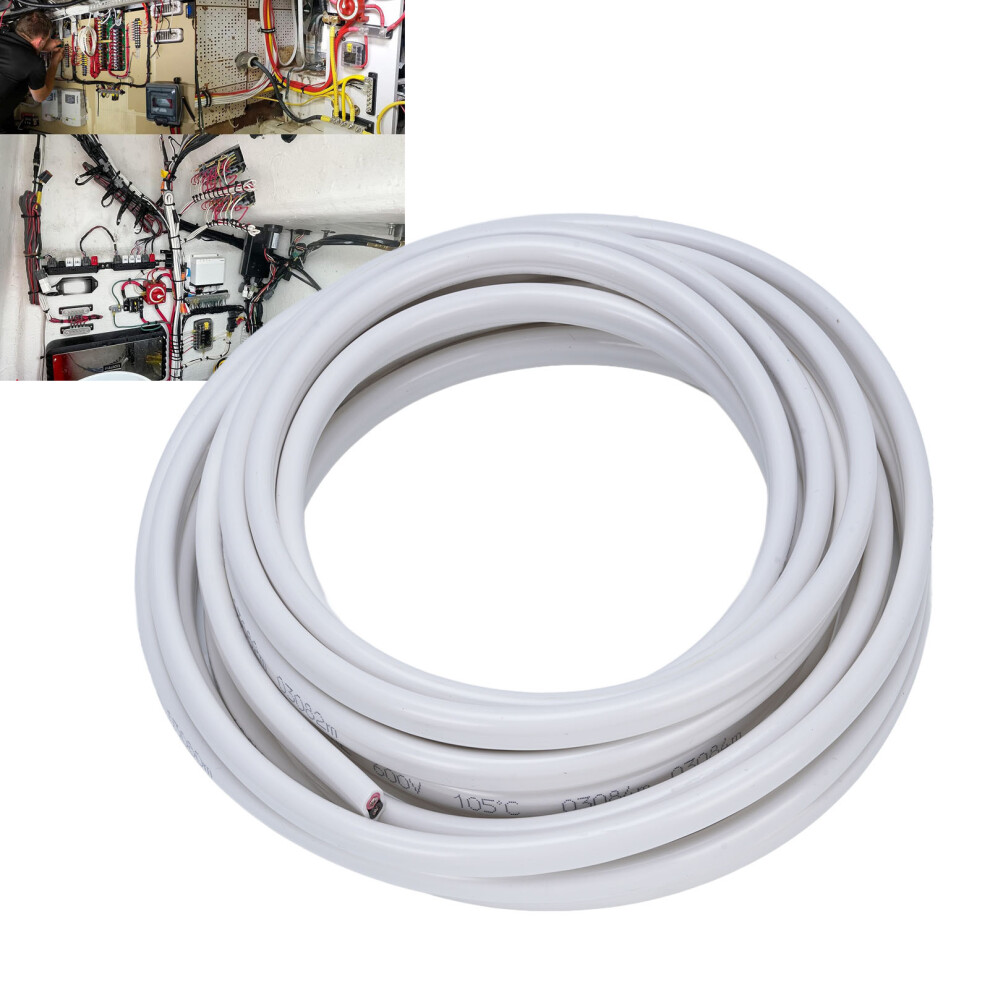 14 Gauge Marine Wire 600V 20Ft 14Awg Pvc Boat Electrical Cable 2 Core Stranded Insulated Power Cord For Automotive Rv Yachts Cars Trailers 7891326147202