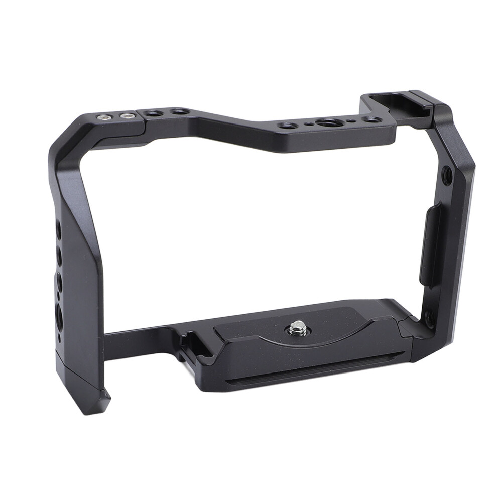 Camera Cage 1/4Inch 20 3/8Inch 16 Threaded Holes Aluminum Video Camera Rig With For Arca Type Baseplate For A6700 3551326147490