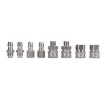 8PCS Pressure Washer Quick Connect Fittings 3/8 Inch Male and Female Thread Hose Fittings Set for Car Cleaning