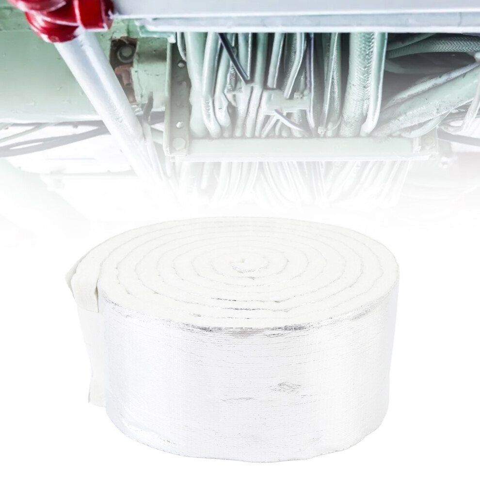 Thermal Insulation Tape 1000C Heatproof Impa813872 Aluminum Foil Pipe Wrap Insulated Tape For Auto Parts Home Repairs 3.94Inx0.47inx10.82f 8411326148031