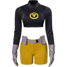(S) Women's Terra Cosplay Costume Sexy Crop Top Shorts Suit Terra's Outfits Adult Halloween Outfit