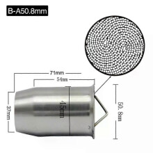 (B50.8mm) Alconstar- 51mm/60mm Inlet Motorcycle Exhaust Muffler Catalyst DB Killer Moveable DB Killer Silencer Noise Sound Eliminator Race