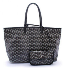 (Black)Women's Pu Leather Tote Bag Portable Large Capacity Shoulder Bag Waterproof Beach Pocket