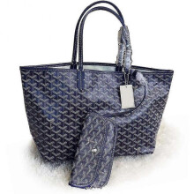 (SAPPHIRE BLUE)Women's Pu Leather Tote Bag Portable Large Capacity Shoulder Bag Waterproof Beach Pocket