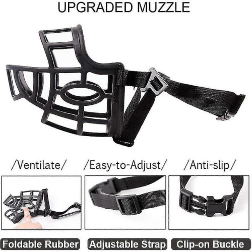 Breathable Basket Muzzles for Large Dogs,size:28-31CM 1