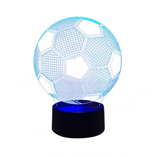 ZYTC Luce Notturna 3D Con Illusione Ottica – 4 Pannelli Acrilici (Star Trek6) + Base LED, 16 Colori, Telecomando, USB – Decorazione Da Tavolo Per Camera Da Letto