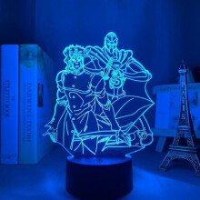 Lampada 3D Anime Jojo Bizarre Adventure per la decorazione della camera da letto Luce Regalo di compleanno