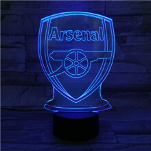 Arsenal F.C USB 3D Anime Night Light Atmospheric LED Table Lamp Christmas Gifts for Football Lovers