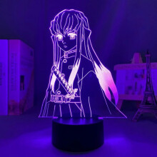 Dämonentöter Muichiro Tokito Lampe Anime 3D LED Lampe Nachtlicht