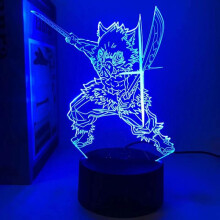 Anime Hashibira Inosuke Lampe 3D Illusion Nachtlampe Led Acryl Panel Licht für Schlafzimmer Dekoration