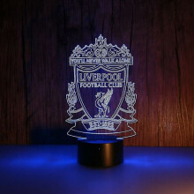 3D LED Nachtlicht Liverpool Football Club Kinder Schlafzimmer Nachtlicht Anime Lampe