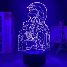 Anime Fullmetal Alchemist Lampe Coole 3D-Illusion Nachtlampe Home Room Dekoration Acryl LED-Licht Beste