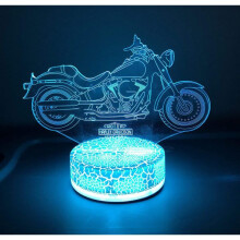 Harley Davidson Motorradlampe Nachtlicht Geschenke 3D 7 Farben