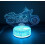 Harley Davidson Motorradlampe Nachtlicht Geschenke 3D 7 Farben 1