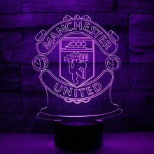 Manchester United F.C. USB 3D Anime Nachtlampje Sfeervolle LED Tafellamp Kerstcadeaus voor Voetbal