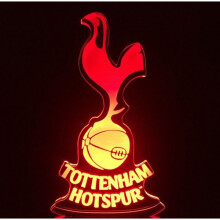 Tottenham Hotspur F.C. USB 3D Anime Nachtlamp Sfeervolle LED Tafellamp Kerstcadeaus voor Voetbal