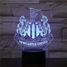 Newcastle United F.C USB 3D Anime Night Light Atmospheric LED Table Lamp Christmas Gifts for Football