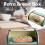 Vintage Bread Box Bin Rollup Top Light Blue Small Powder Coated Bread Iron Boxes Food Containerfor 17