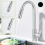 Silver 360° Kitchen Sink Mixer Taps Pull Out Spout Spray Single Lever 3