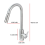 Silver 360° Kitchen Sink Mixer Taps Pull Out Spout Spray Single Lever 4