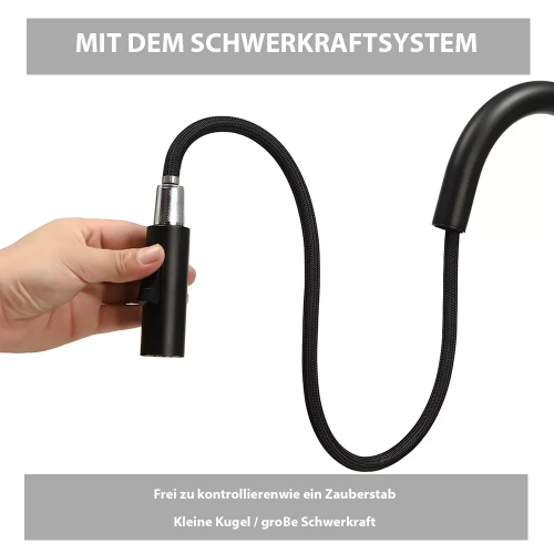 Black 360° Kitchen Sink  Pull Out Spout Spray Single Lever Modern  Tap 2