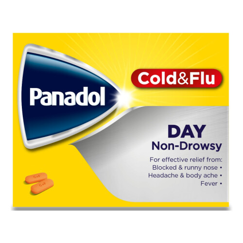Panadol Cold & Flu Day, Non-Drowsy, 24 Tablets