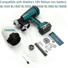 Cordless High Pressure Paint Spray Gun Lightweight 1000ml for Makita 18v Battery