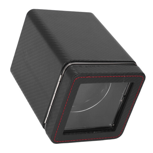 Single Watch Winder W150T Red Line Mesh Leather LED