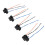 4Pcs H4 9003 HB2 Headlight Socket Wiring Harness DC12-24V 14
