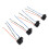 4Pcs H4 9003 HB2 Headlight Socket Wiring Harness DC12-24V 15