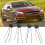 4Pcs H4 9003 HB2 Headlight Socket Wiring Harness DC12-24V 3