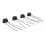 4Pcs H4 9003 HB2 Headlight Socket Wiring Harness DC12-24V 12