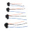 4Pcs H4 9003 HB2 Headlight Socket Wiring Harness DC12-24V 1