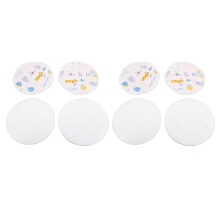 8pcs Bamboo Fiber Nursing Pads 12cm Ultra Soft G33