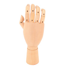 Holz-Handmodell mit beweglichen Fingern zum Zeichnen und Ausstellen
