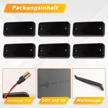6pcs Sequential LED Side Marker Light for Peugeot Boxer Iveco Daily Fiat Ducat0L